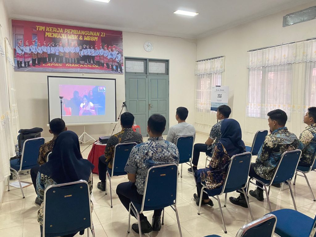 Lapas Makassar ikuti Syukuran HBP Ke-59 Secara Virtual