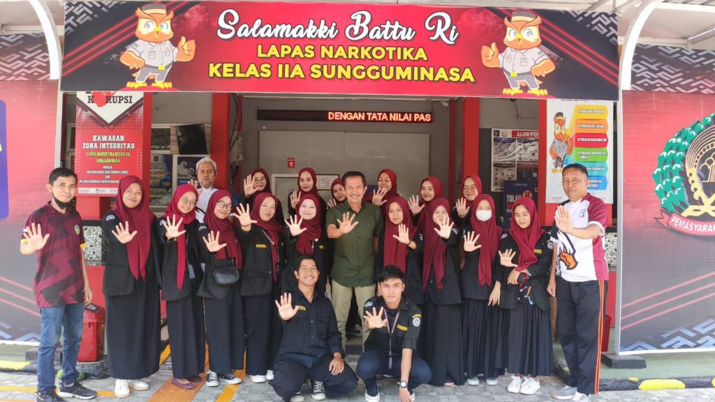 Lapas Narkotika Sungguminasa Terima Kunjungan Mahasiswa UKM Maphan UNM