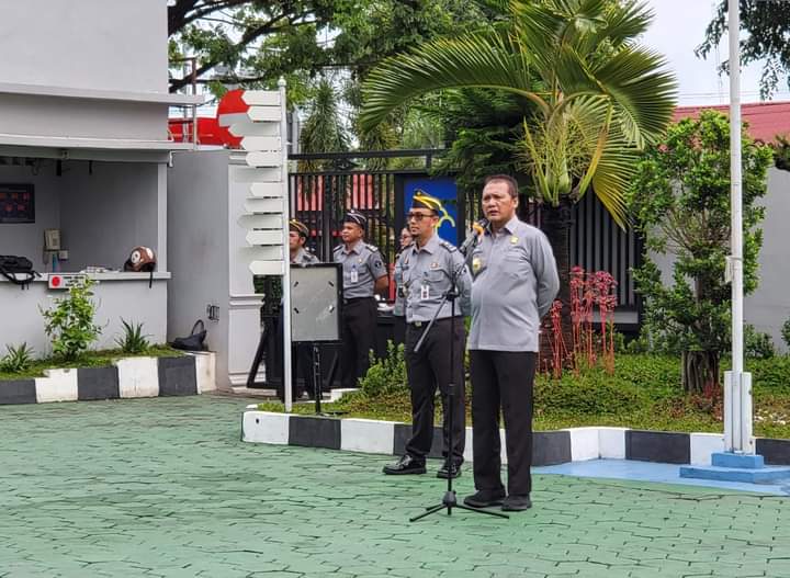 Pimpin Apel Pagi, Ini Pesan Kadivpas Kanwil Kemenkumham Sulsel Kepada Pegawai