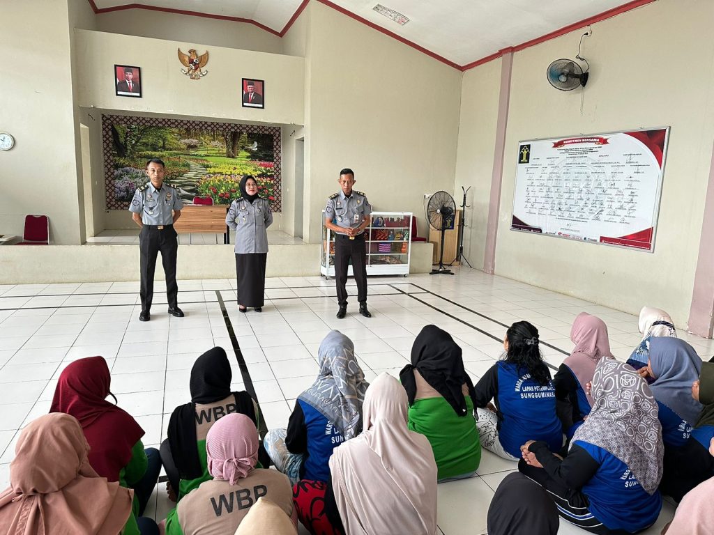 Kasi Kamtib Berikan Pengarahan Kepada Warga Binaan LPP Sungguminasa