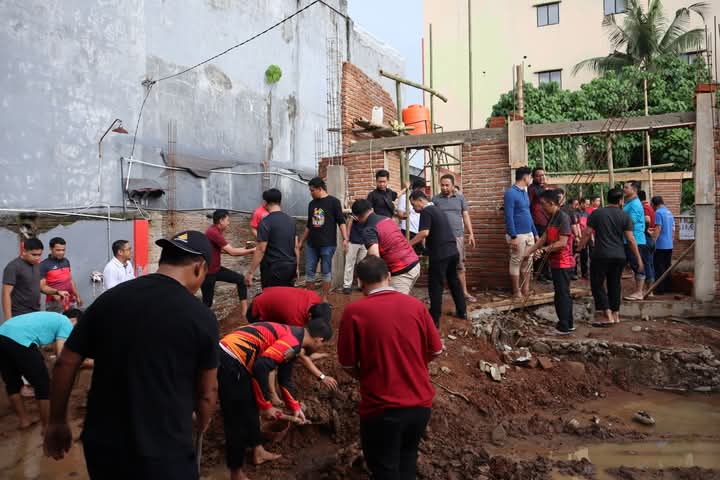 Bapas Makassar Gelar Kerja Bakti, Dukung Pembangunan Masjid Al-Hidayah