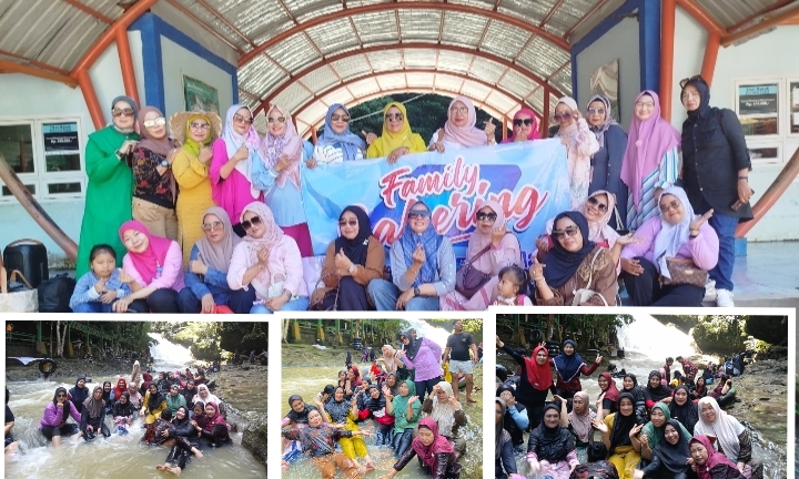Sangat Meriah! Family Gathering PKK Desa Bontoala di Air Terjun Bantimurung