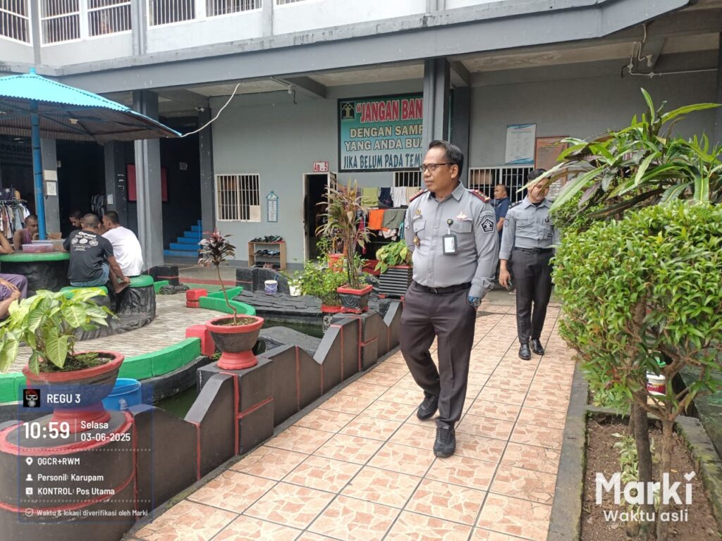 Kalapas Narkotika Sungguminasa Lakukan Kontrol Blok Hunian dan Klinik Warga Binaan