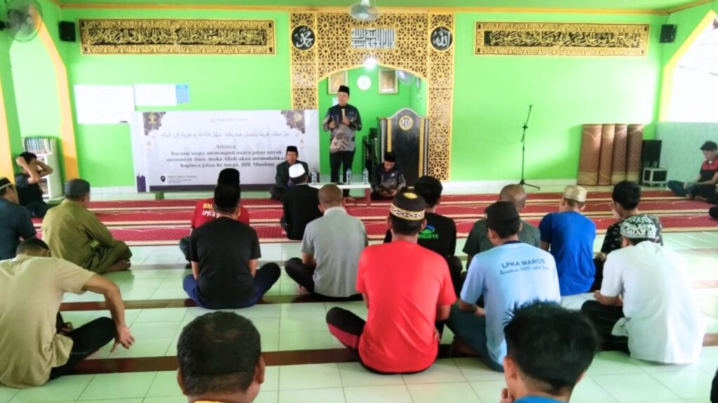 Iman Tak Terbatas Jeruji, Lapas Maros dan Kemenag Gelar Pengajian Inspirasional untuk Warga Binaan