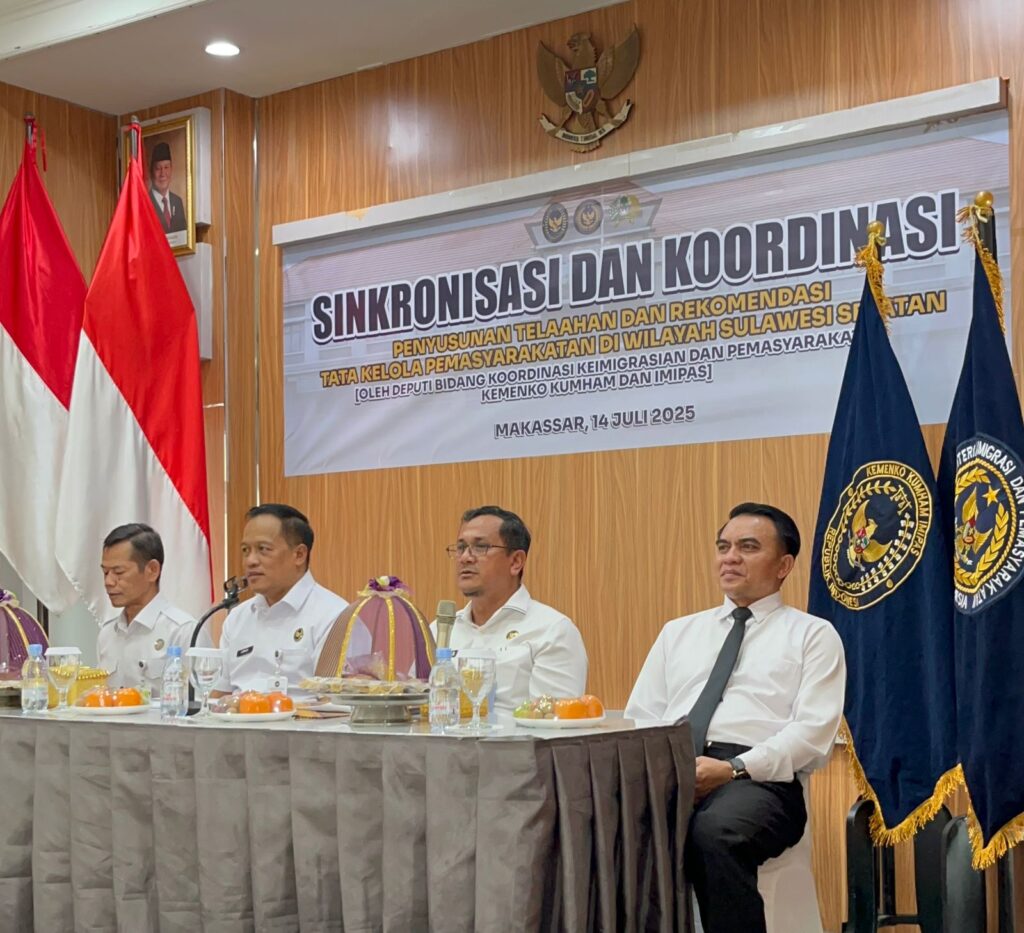 Kemenko Kumham Imipas Gelar Koordinasi Tata Kelola Pemasyarakatan di Lapas Makassar