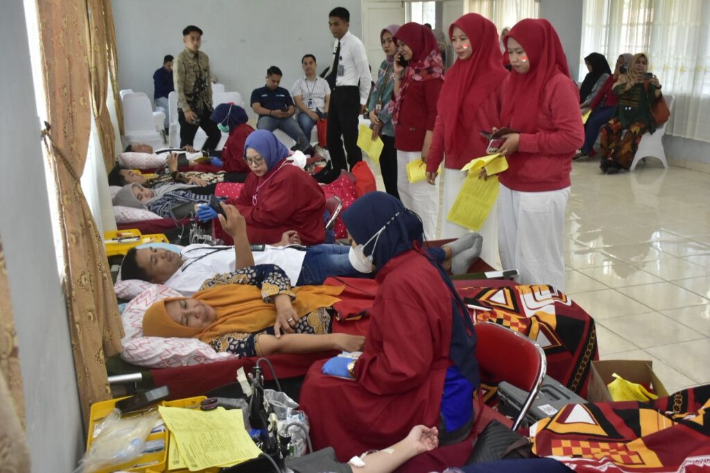 Semarak HUT RI ke-80, Lapas Makassar Berkontribusi Lewat Donor Darah