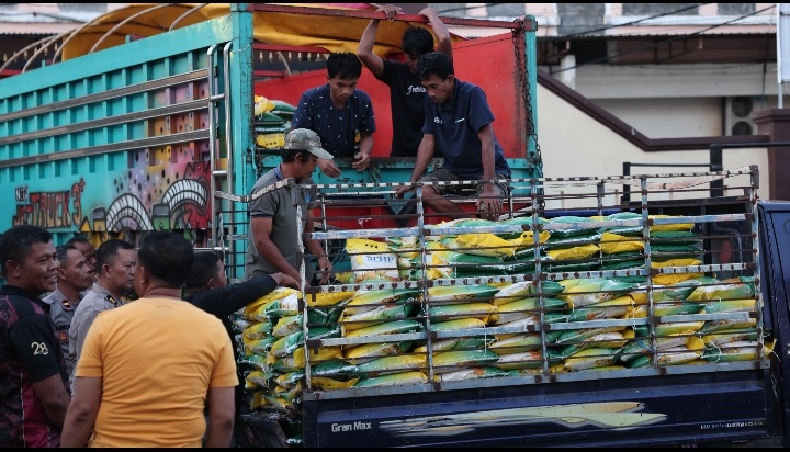 Kapolri Luncurkan Operasi Pangan Murah, Polres Gowa Siapkan 20 Ton Beras Warga Diimbau Manfaatkan Harga Terjangkau