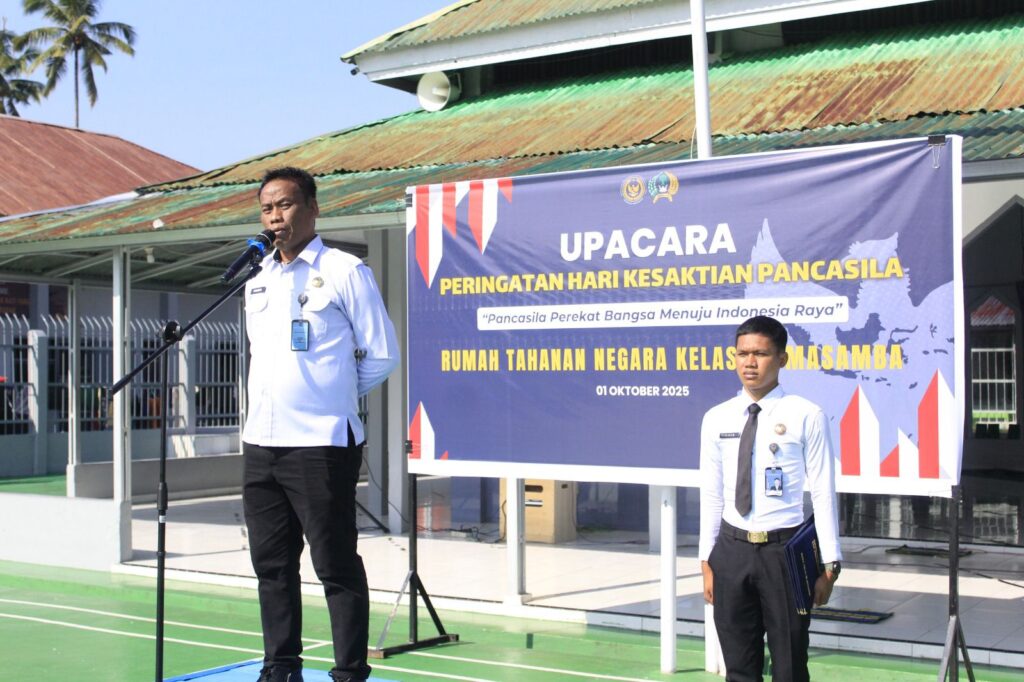 Kepala Rutan Masamba Pimpin Upacara Kesaktian Pancasila, Sematkan Pangkat dan Anugerahkan Satyalancana Karya Satya