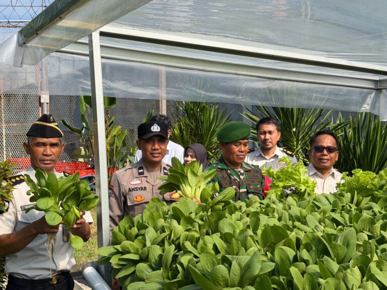 Panen Sayur Hidroponik Warnai Peringatan HBP ke-62 di Lapas Narkotika Sungguminasa
