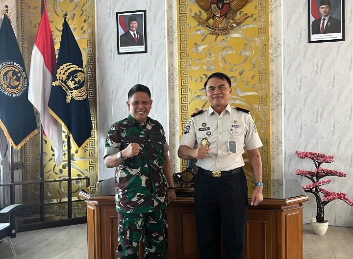 Perkuat Sinergi Hukum dan Pemasyarakatan, Lapas Kelas I Makassar Terima Audiensi Kepala Hukum Kodam