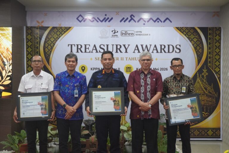 Lapas Maros Raih Penghargaan pada Treasury Awards KPPN Makassar II
