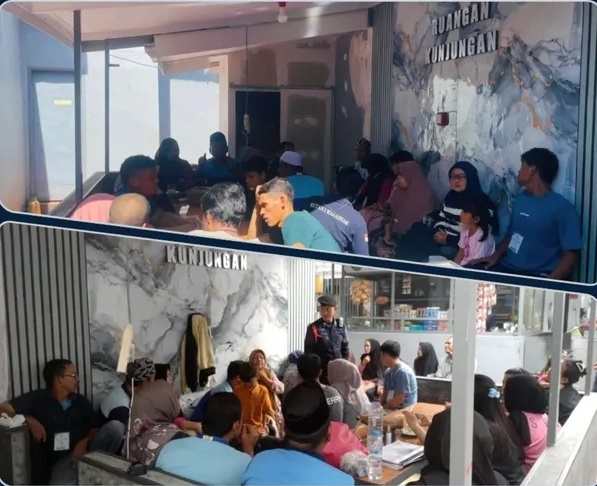 Ratusan Pengunjung Padati Rutan Malino, Pelayanan Kunjungan Hari Raya Tetap Optimal