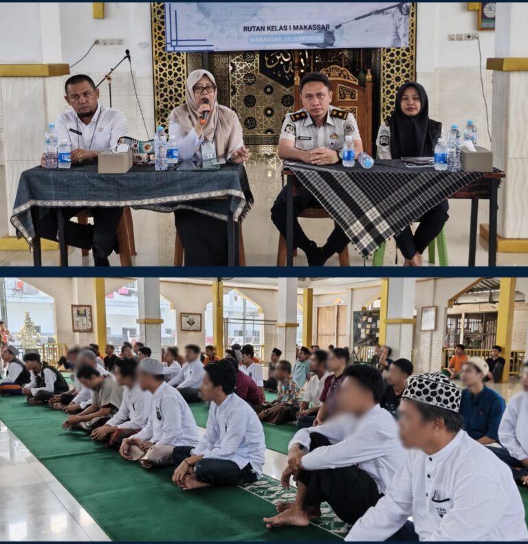 Sosialisasi Pencegahan Antavirus, Dinkes Edukasi Warga Binaan dan Pegawai Rutan Makassar
