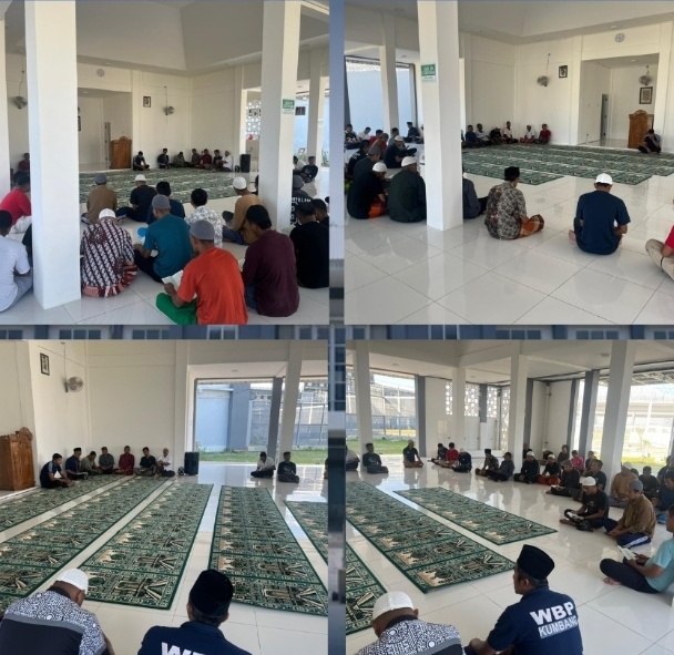 Perkuat Iman, Lapas Kelas IIA Kumbang Gelar Pengajian Rutin Warga Binaan