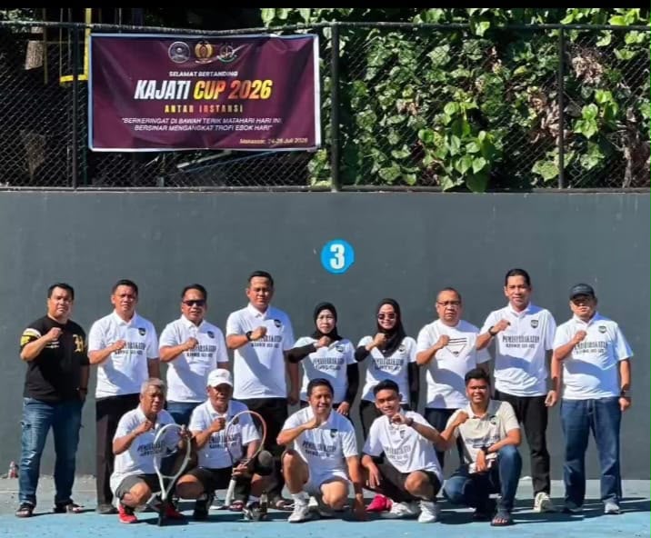 Pegawai Lapas Narkotika Sungguminasa Wakili Kanwil Ditjenpas Sulsel, Raih Juara III Tenis Kejati Cup 2026