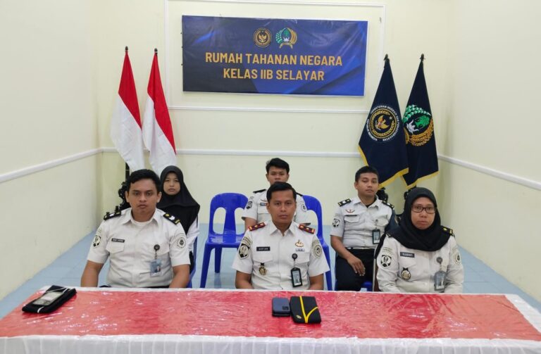 Era Baru Hukum Acara Pidana, Rutan Selayar Ikuti Rapat Koordinasi Persidangan Secara Elektronik
