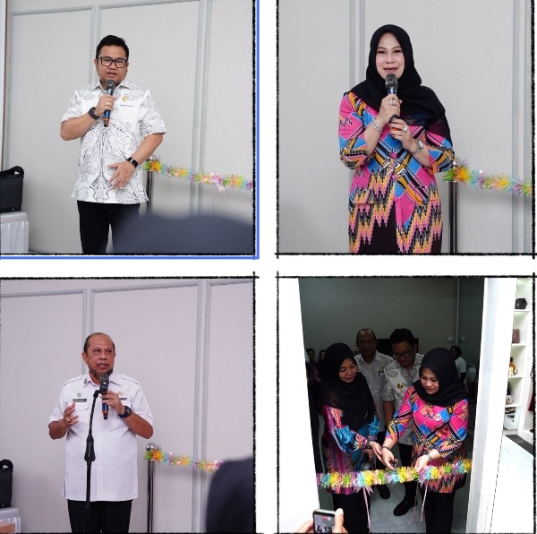 Wakil Bupati Gowa dan Ketua Dekranasda Resmikan Galeri Mini Pusat Pembinaan UMKM di Kantor Dinas Perdastri