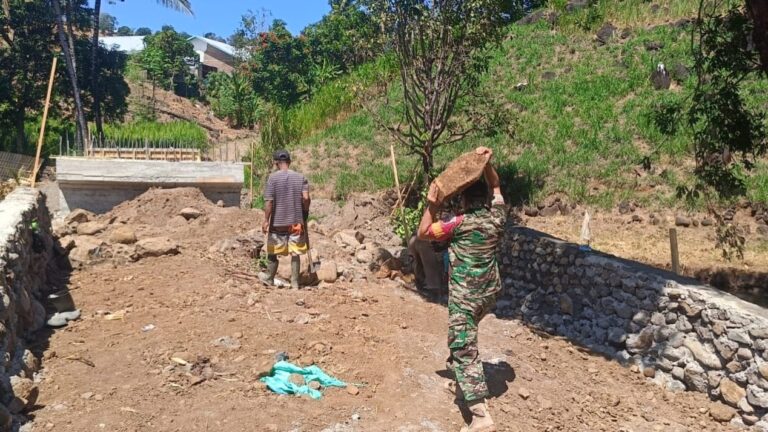 Sinergi TNI dan Warga Gowa Kebut Pembangunan Jembatan Beton Tahap V di Dua Titik Strategis