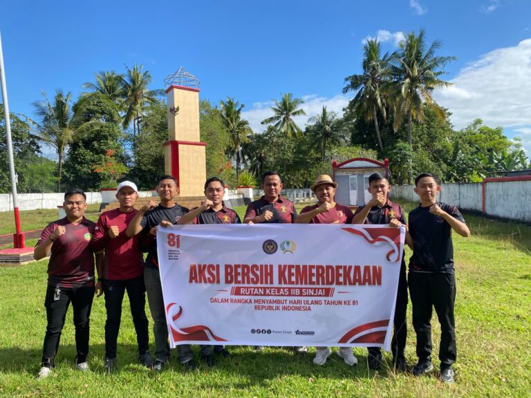 Semarak HUT ke-81 RI, Rutan Sinjai Laksanakan Aksi Bersih dan Layanan Kesehatan Gratis