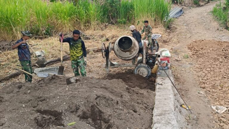 Dandim Apresiasi Sinergi TNI dan Warga Kebut Pembangunan Jembatan Beton Tahap V di Gowa