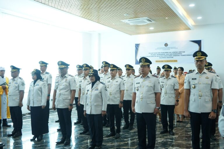 Perkuat Organisasi dan Integritas, Kakanwil Ditjenpas Sulsel Lantik Pejabat Manajerial dan Non Manajerial
