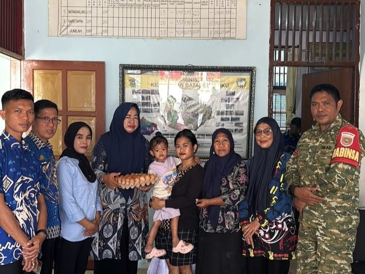 Babinsa Batangkaluku Dukung Gerakan Orang Tua Asuh Cegah Stunting