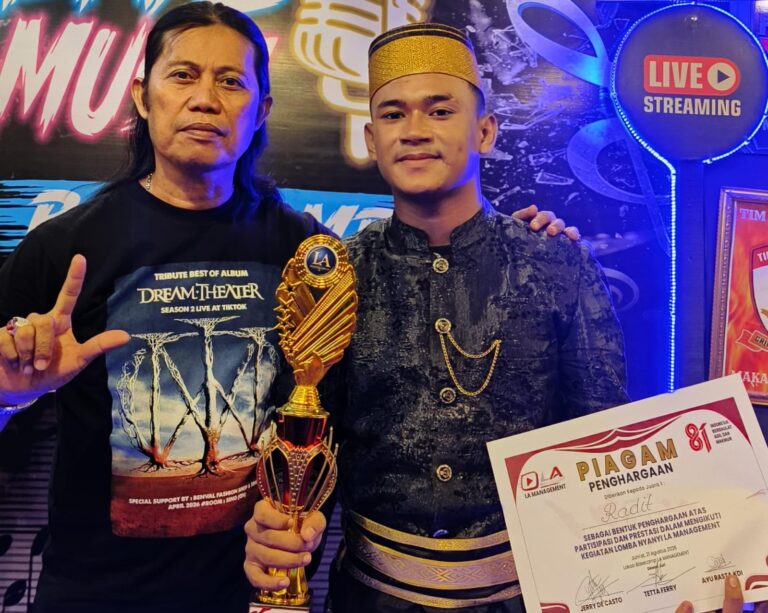 Muhammad Rhadit Unggul dari Puluhan Peserta, Sabet Juara 1 Lomba Karaoke LA MANAGEMENT HUT RI ke-81