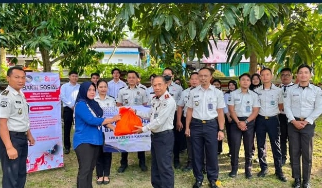 Semarak HUT ke-81 RI, LPKA Kelas II Karangasem Salurkan Bantuan Sembako Wujud Kepedulian Sosial