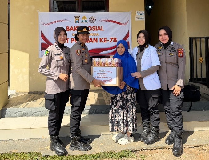 Sambut HUT Polwan ke-78, Polwan Polresta Gowa Gelar Bakti Sosial dan Bakti Kesehatan