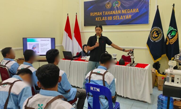 Tingkatkan Keterampilan, Warga Binaan Rutan Selayar Ikuti Pelatihan Peracikan Minuman Kopi