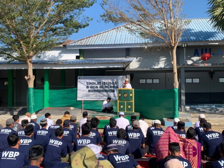 Rutan Jeneponto Gelar Sholat Istisqo dan Doa Bersama, Mohon Turunnya Hujan