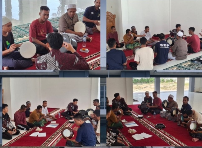 Pelatihan Hadroh Warga Binaan Lapas Kelas IIA Kumbang, Perkuat Pembinaan Kerohanian dan Keimanan