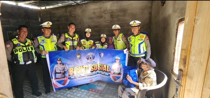Jelang HUT Lalu Lintas, Satlantas Polresta Gowa Berbagi