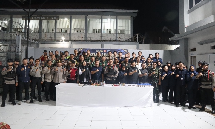 Rutan Makassar Gelar Razia Gabungan, Perkuat Pengawasan dan Keamanan