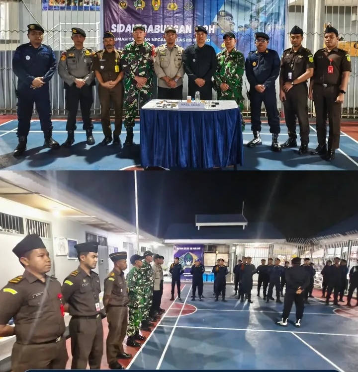 Sidak Gabungan APH, Rutan Malino Pastikan Blok Hunian Bersih dari Barang Terlarang