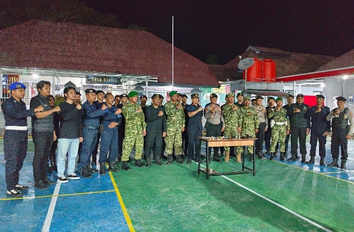 Rutan Selayar Perkuat Pengawasan, Razia dan Tes Urine Digelar Bersama TNI-Polri