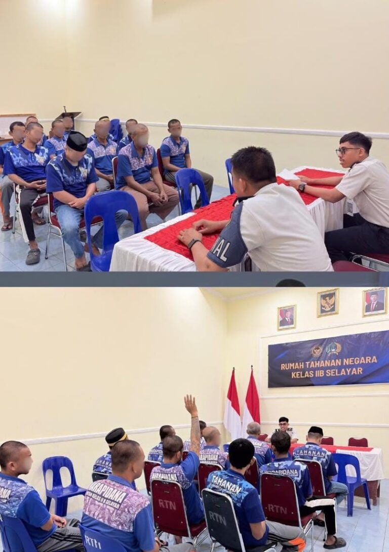 Rutan Selayar Optimalkan Pembinaan Warga Binaan melalui Kelas Mapenaling