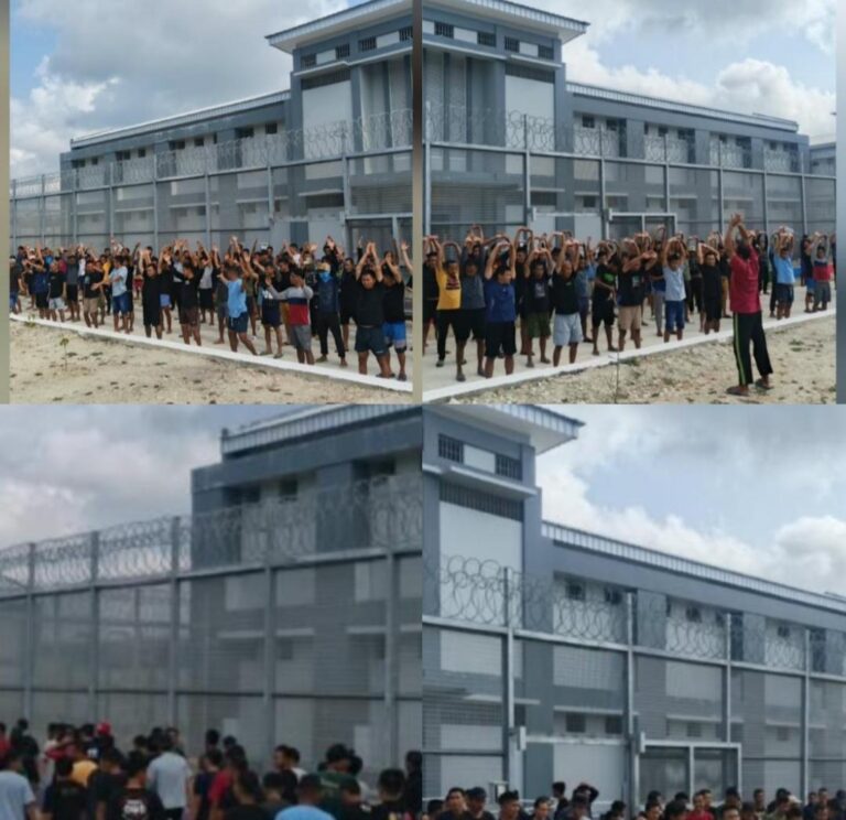 Jaga Kesehatan dan Kedisiplinan, Lapas Kumbang Nusakambangan Gelar Senam Pagi Rutin
