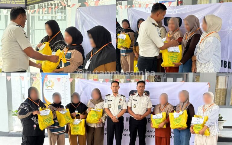 Di Balik Kunjungan WBP, Rutan Masamba Salurkan Sembako untuk Keluarga