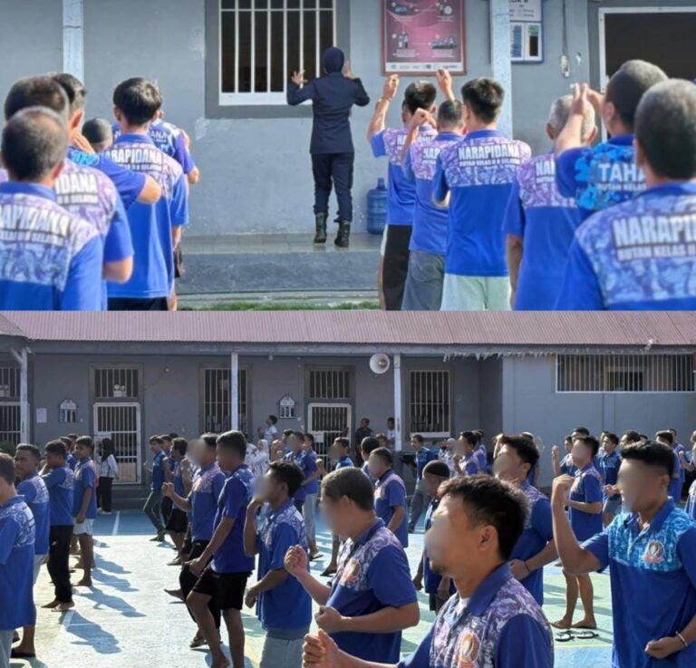 Jumat Bugar, Petugas dan Warga Binaan Rutan Selayar Kompak Jaga Kesehatan Lewat Senam Rutin