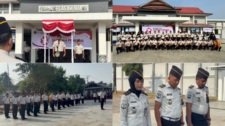Lapas Maros Gelar Upacara Hari Sumpah Pemuda ke-98, Kobarkan Semangat Patriotik, Gigih, dan Berempati