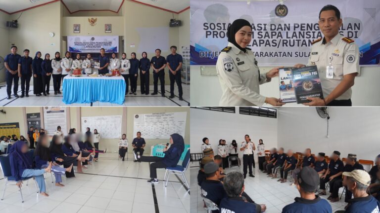 Lapas Maros Perkuat Implementasi SAPA LANSIA PAS melalui Sosialisasi Program pada Lapas Perempuan dan Lapas Makassar