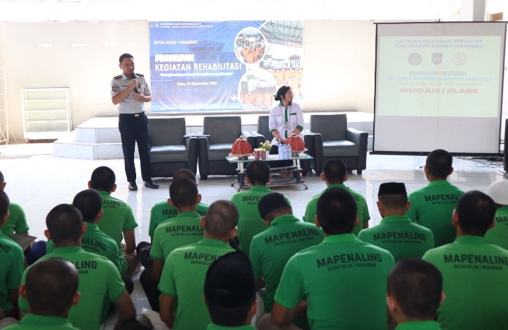 Mengenal diri, Menemukan Arah Perubahan, Rutan Makassar Gelar Pendidikan Moralitas “WHO AM I”