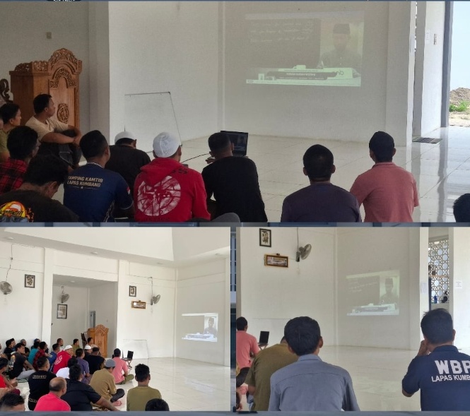 Kajian Agama Islam Perkuat Pembinaan Kerohanian Warga Binaan Lapas Kumbang