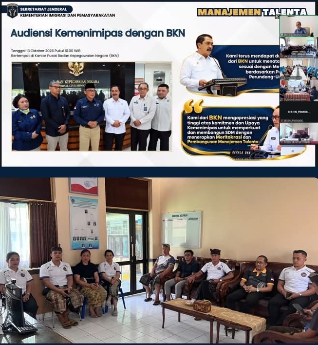 LPKA Karangasem Ikuti Sosialisasi Manajemen Talenta ASN di Lingkungan Kemenimipas Secara Daring