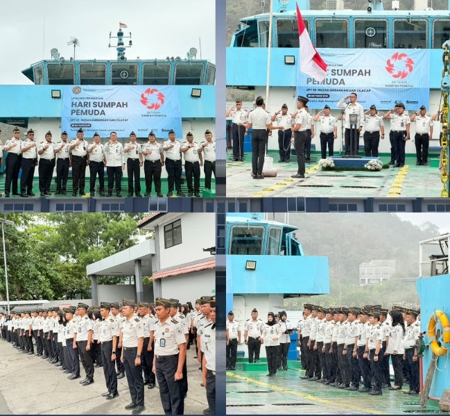 Peringatan Hari Sumpah Pemuda ke‑98, Lapas Kelas IIA Kumbang Ikut Upacara Bersama se‑Cilacap dan Nusakambangan